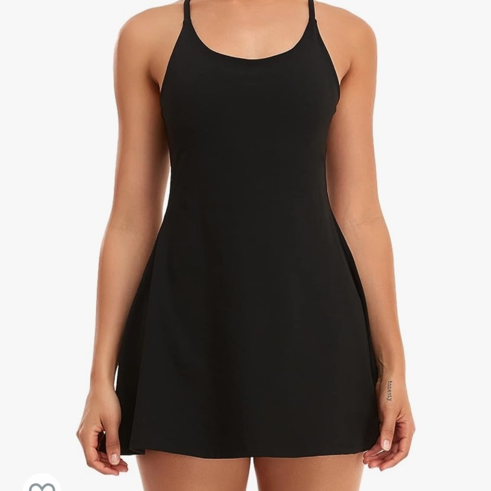 Womens Tennis Dress, Workout Dress, Athletic Dress with Built-in Bra & Shorts